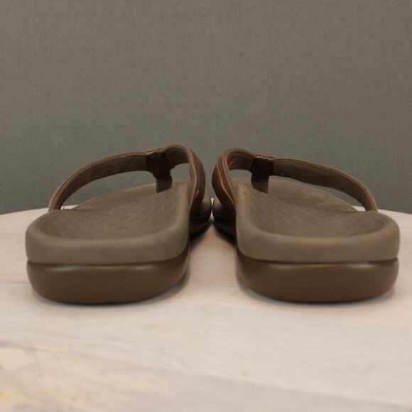 Vionic Sandals Womens 5 Brown Comfort Orthotic Flip Flops - Picture 6 of 10